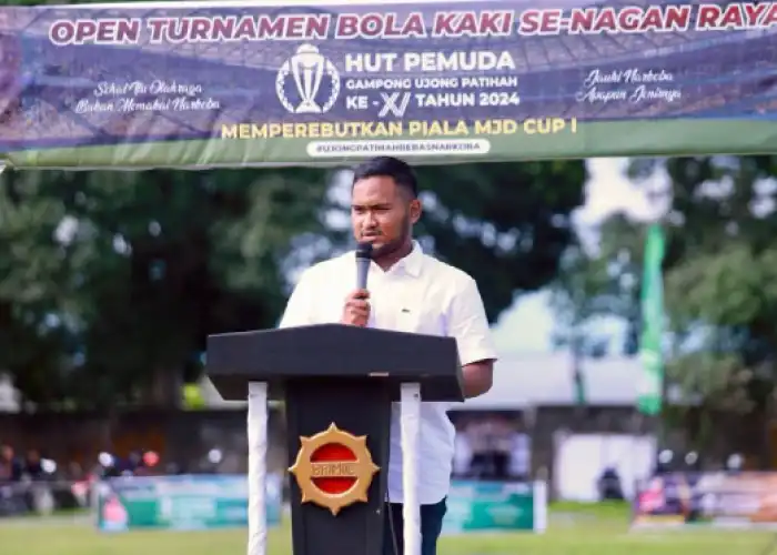 Komit Lahirkan Atlit Unggulan, MJD Grub Jadi Sponsor Utama Turnamen Bola di Nagan Raya