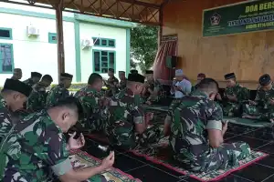 Sambut HUT TNI, Kodim Aceh Jaya Gelar Doa Bersama