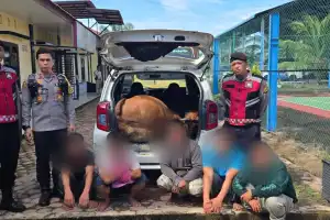 Ringkus Lima Pencuri Ternak, Warga Diapresiasi Kapolres