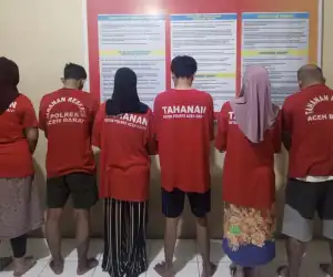 Diduga Terlibat Prostitusi Online, 6 Orang Diamankan Polres Aceh Barat