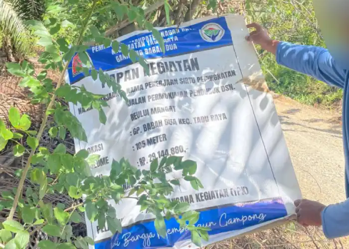 Diduga Pembangunan Jalan Tidak Sesuai RAB, Masyarakat Desak Polisi dan Inspektorat Audit Gampong Babah Dua