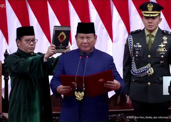 Prabowo dan Gibran Ucapkan Sumpah Jabatan Sebagai Presiden dan Wakil Presiden