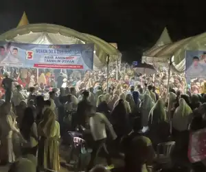 Silaturahmi di Desa Kuala Tadu, Tim Milenial Ajak Masyarakat Menangkan AMAN