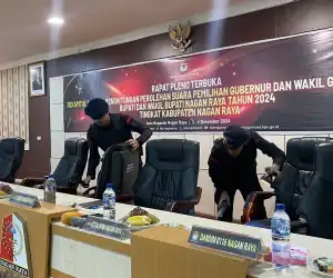 Brimob Amankan Sidang Pleno Terbuka Di Nagan Raya