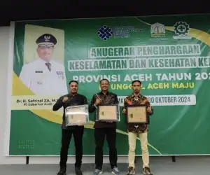 Nihil Kecelakaan, PLN Nusantara Power UP Nagan Raya Raih Penghargaan K3