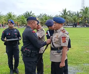 Satuan Brimob Polda Aceh Batalyon C Pelopor Melaksanakan Sertijab Danki