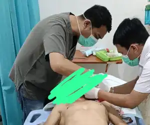 Warga di Nagan Raya Dibacok, Korban Mengalami Luka Dari Bahu Hingga Jari Tangan Yang Nyaris Putus