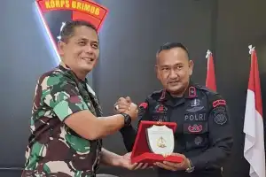 Komandan Batalyon C pelopor Terima Kunjungan Danrem 012 Teuku Umar