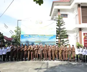 Kejaksaan Nagan Raya Gelar Apel Wbk dan Wbbm tahun 2025