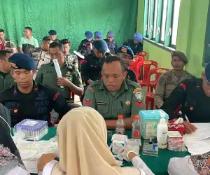 Sambut HUT Ke-79 Persit Kartika Chandra Kirana, Brimob Batalyon C Pelopor Ikut Partisipasi Donor Darah