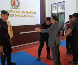 Brimob Aceh Berikan Pengamanan Pelantikan Bupati Dan Wakil Bupati Nagan Raya
