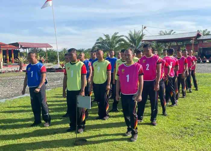 Brimob Batalyon C Pelopor Gelar Tes Kesamaptaan Jasmani (TKJ)
