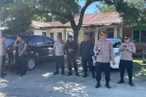 Brimob Amankan Aksi Mayday Di Nagan Raya