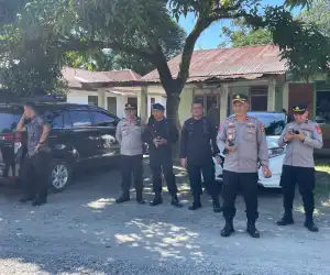 Brimob Amankan Aksi Mayday Di Nagan Raya