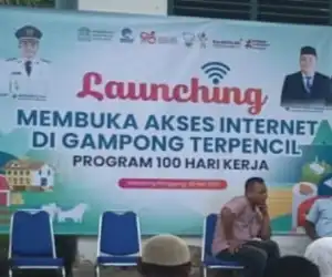 Pemkab Aceh Jaya Resmi Luncurkan Program Internet di Gampong Terpencil
