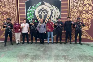 Personel Brimob Polda Aceh Laksanakan Patroli Harkamtibmas ke Lapas Kelas IIB Aceh Barat