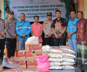 PT BEL Salurkan Bantuan Masa Panik untuk Korban Kebakaran di Beutong Ateuh Banggalang