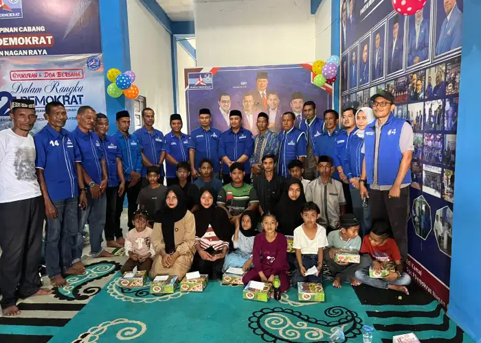 DPC Demokrat Nagan Raya Santuni Anak Yatim di Ajang Hut ke 24 Partai