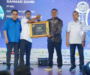 PT Bara Energi Lestari Raih Penghargaan CSR Terbaik dari PWI Nagan Raya