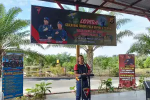 Semarak HUT Brimob ke-80, Danyon C Pelopor Lepas 564 Layang di Langit Nagan Raya