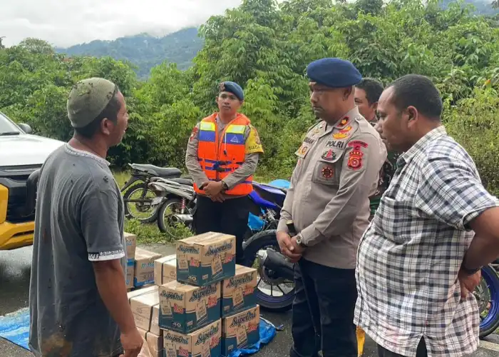 Quick Respon Brimob: Batalyon C Pelopor Sigap Tangani Banjir di Beutong Ateuh Banggalang