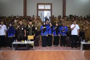 Bupati TRK Buka Sosialisasi Pengawasan Keuangan Gampong Se-Nagan Raya, Diikuti 444 Peserta