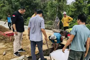 Penanganan Sementara Rampung, Jembatan Alue Siron Kembali Bisa Dilalui