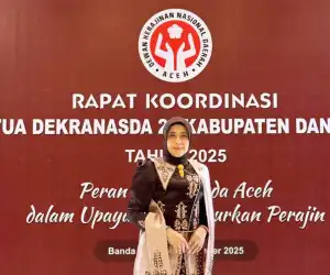 Ketua Dekranasda Nagan Raya Hadiri Rakor Dekranasda se-Aceh di Banda Aceh