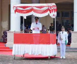 Bupati TRK Pimpin Upacara Peringatan Hari Pahlawan 2025 di Nagan Raya