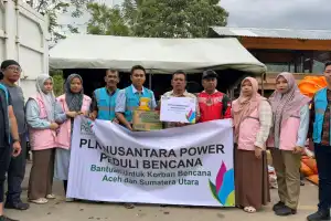 PLN NP Nagan Raya Salurkan Bantuan untuk Korban Banjir Bandang Beutong Ateuh Banggalang