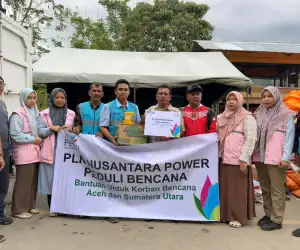 PLN NP Nagan Raya Salurkan Bantuan untuk Korban Banjir Bandang Beutong Ateuh Banggalang
