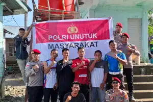 Sat Reskrim Polres Nagan Raya Bangun Sumur Bor untuk TPA Babul Jannah