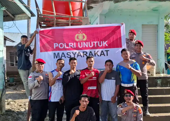 Sat Reskrim Polres Nagan Raya Bangun Sumur Bor untuk TPA Babul Jannah