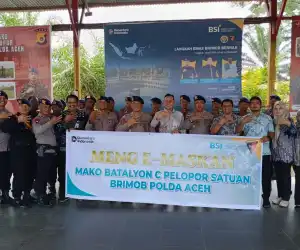 BSI Hadir di Mako Brimob Batalyon C Pelopor, Program E-mas Buka Jalan Personel Menuju Tanah Suci&nbsp;