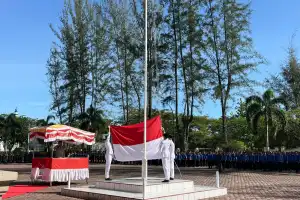 Semangat Kebangsaan Menggema, Brimob Batalyon C Pelopor Ikuti Upacara Hari Lahir Pancasila