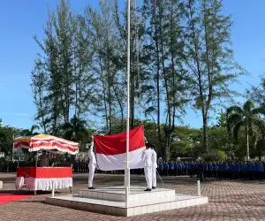 Semangat Kebangsaan Menggema, Brimob Batalyon C Pelopor Ikuti Upacara Hari Lahir Pancasila