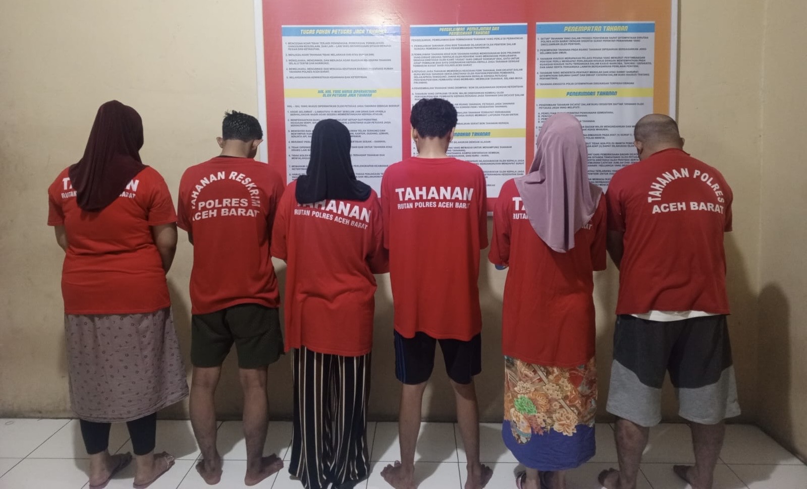 Diduga Terlibat Prostitusi Online, 6 Orang Diamankan Polres Aceh Barat