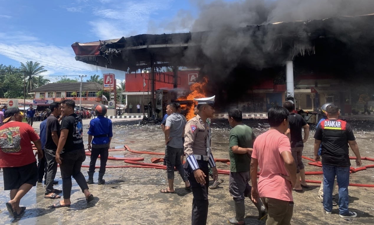 SPBU Subulussalam Ditutup Sementara, Kapolres: Kebakaran Diduga Akibat Korsleting