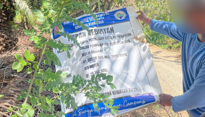 Diduga Pembangunan Jalan Tidak Sesuai RAB, Masyarakat Desak Polisi dan Inspektorat Audit Gampong Babah Dua