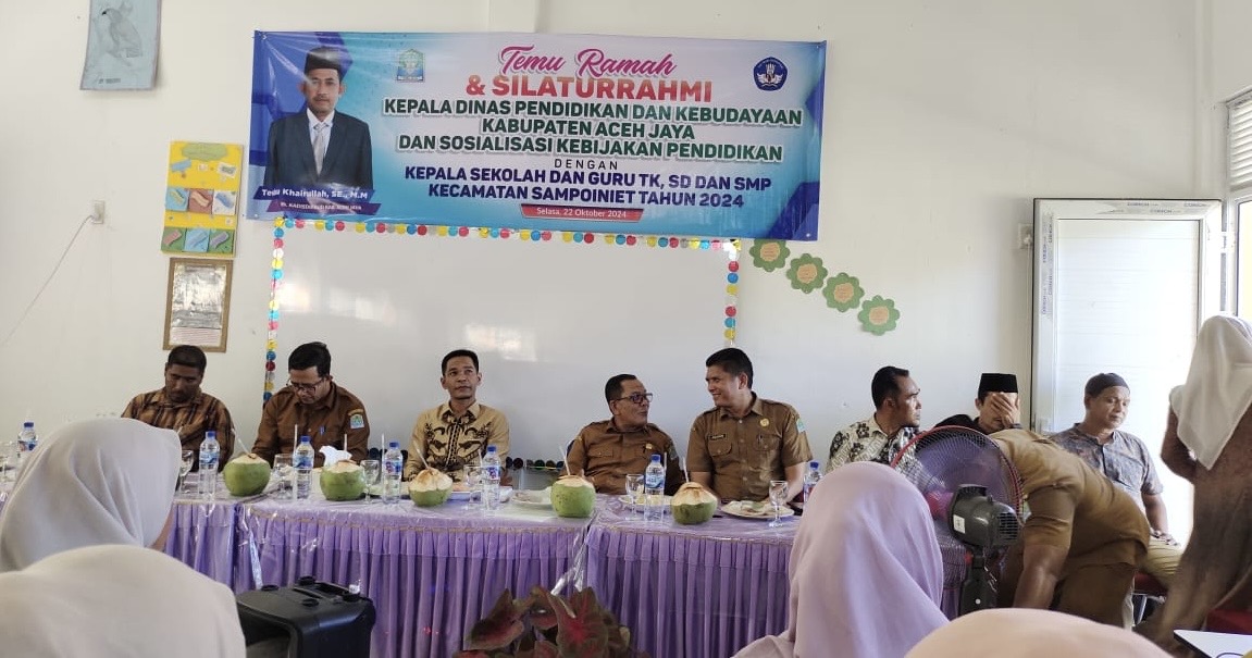 Kegiatan Silaturhami Dinas Pendidikan Aceh Jaya Dihadiri Salah Satu Cawabup, Ini Kata Kadisdik