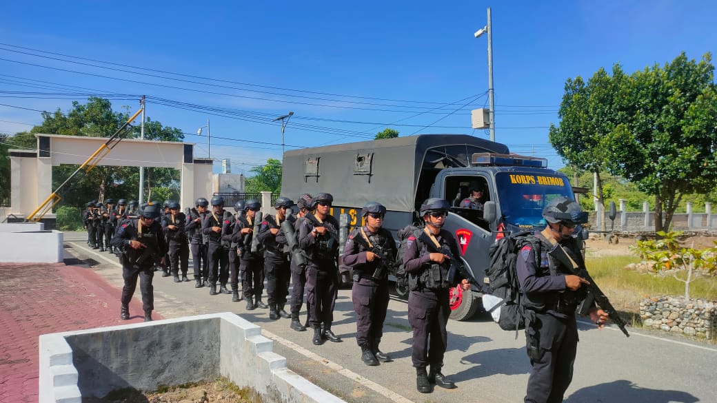 Amankan Pelaksanaan Pilkada di Subulussalam, Sat Brimob Aceh Kirim Personil BKO