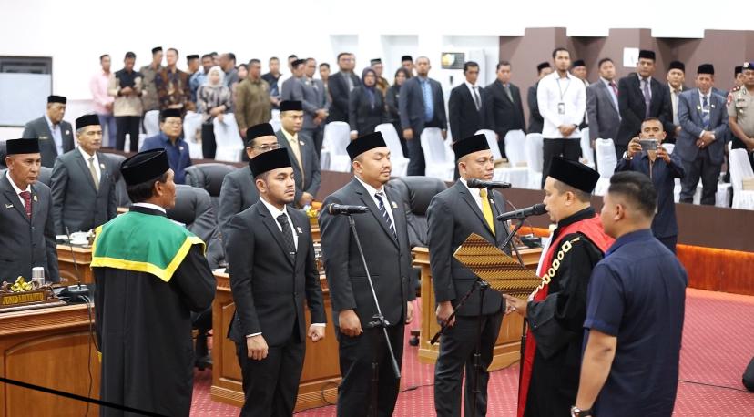 Tiga Pimpinan Defenitif DPRK Nagan Raya Resmi Dilantik, Mohd Rizki Ramadhan Ketua