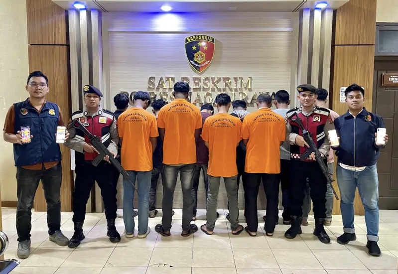 Polisi Tangkap 10 orang Terkait Judi Online, Sebagian Pelajar dan Ada Yang Petani