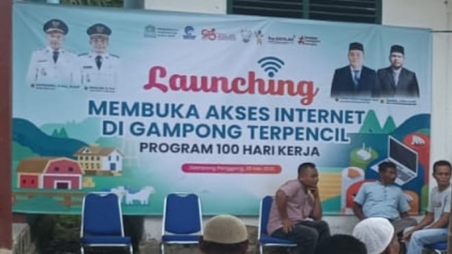 Pemkab Aceh Jaya Resmi Luncurkan Program Internet di Gampong Terpencil