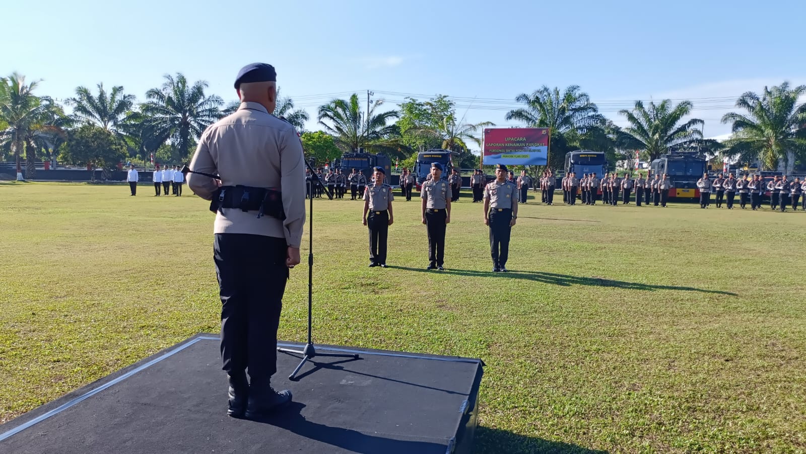 Sebanyak 38 Personel Brimob Batalyon C Pelopor Naik Pangkat, Disambut Tradisi dan Syukuran