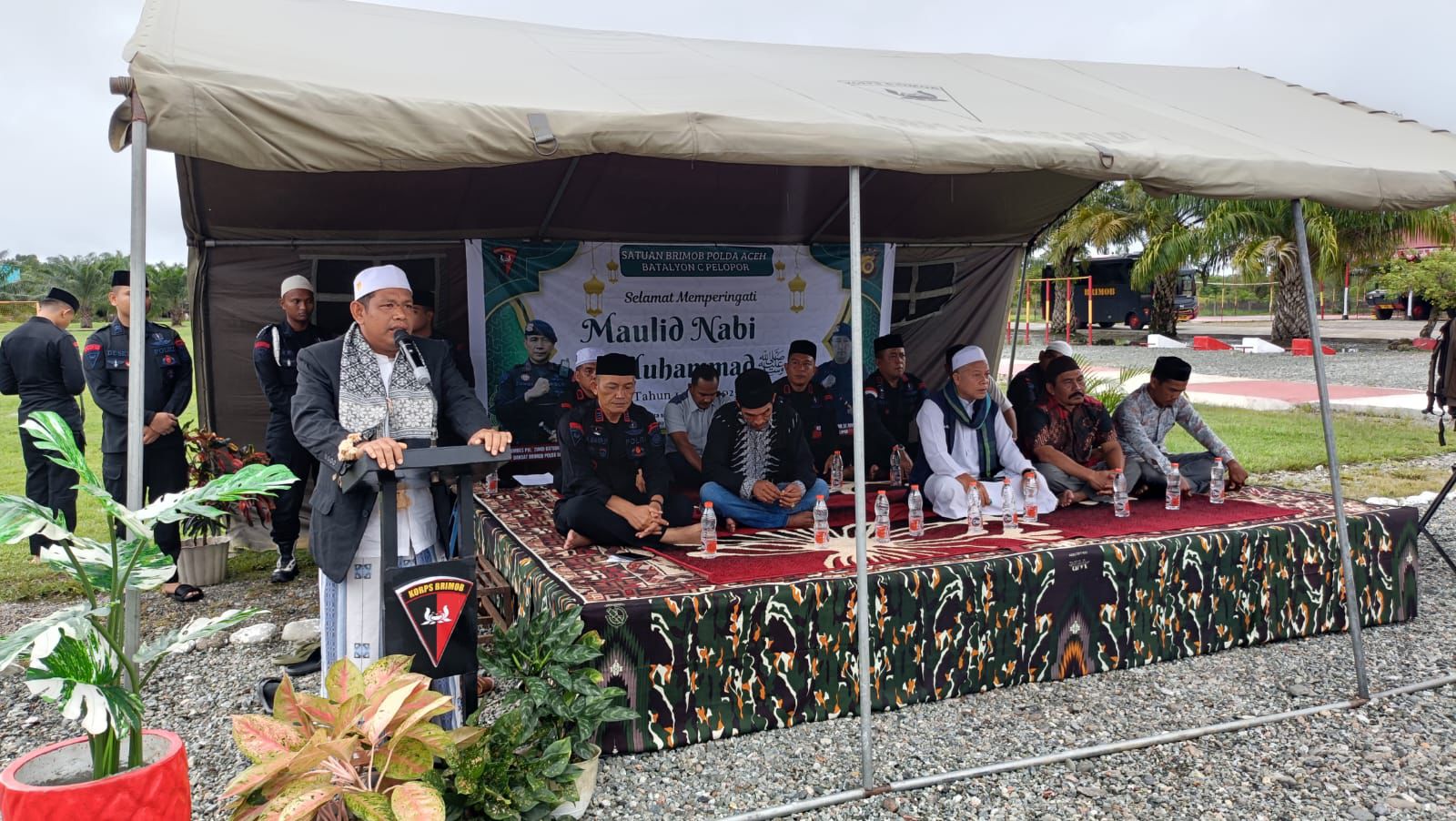 Brimob Batalyon C Pelopor Gelar Maulid Nabi Muhammad SAW, Pererat Silaturahmi dengan Masyarakat Nagan Raya