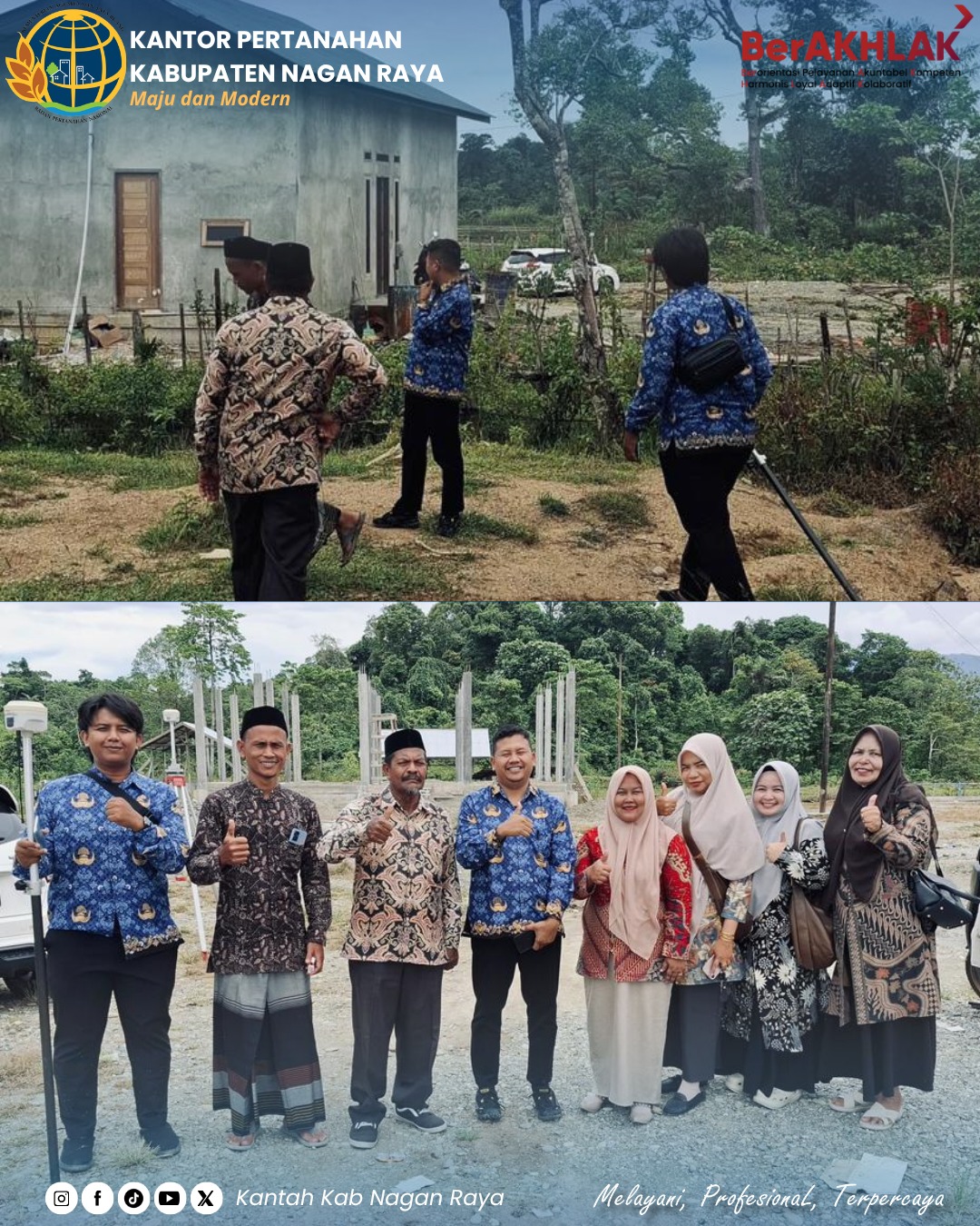 Pengukuran Tanah Wakaf di Desa Blang Leumak, Kecamatan Beutong Nagan Raya