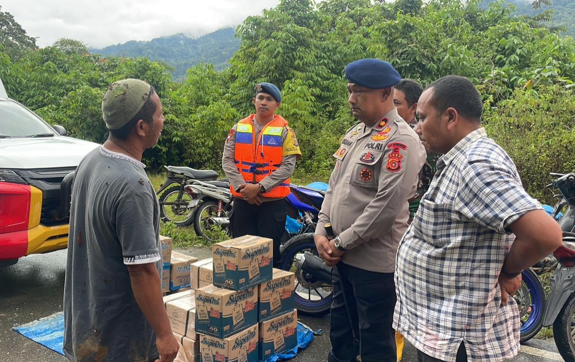 Quick Respon Brimob: Batalyon C Pelopor Sigap Tangani Banjir di Beutong Ateuh Banggalang