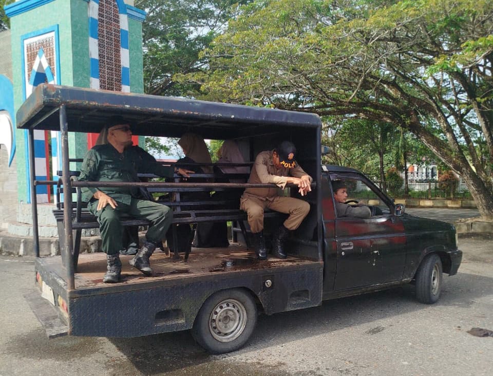 Satpol PP-WH Nagan Raya Imbau Warga Berolahraga Mengenakan Pakaian Sesuai Syariat Islam