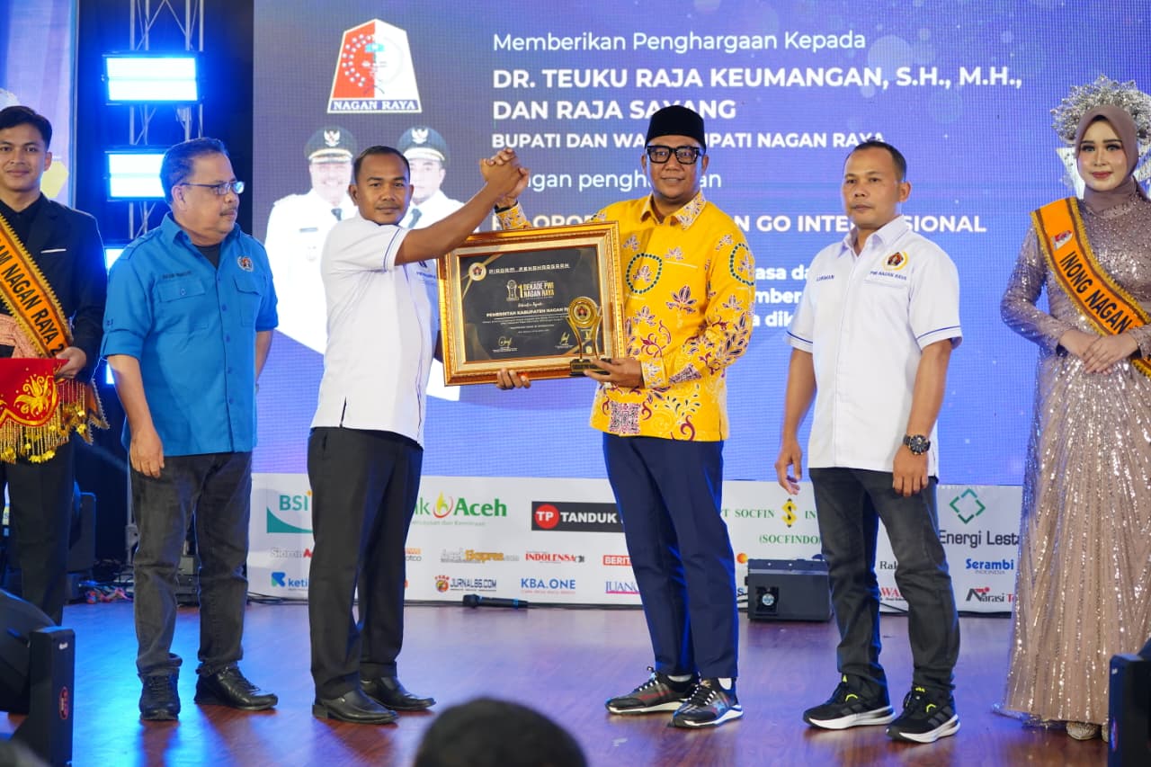 Hadiri Acara Satu Dekade PWI Nagan Raya, Wabup Raja Sayang Harap PWI Semakin Solid dan Profesional